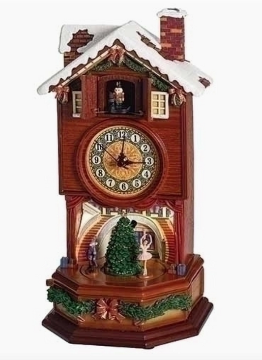 15"H Lighted Musical Clock