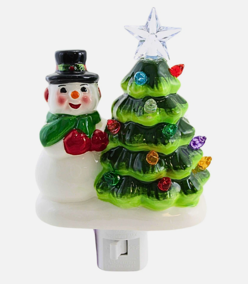 Nightlight - 6.25" Vintage Snowman Light