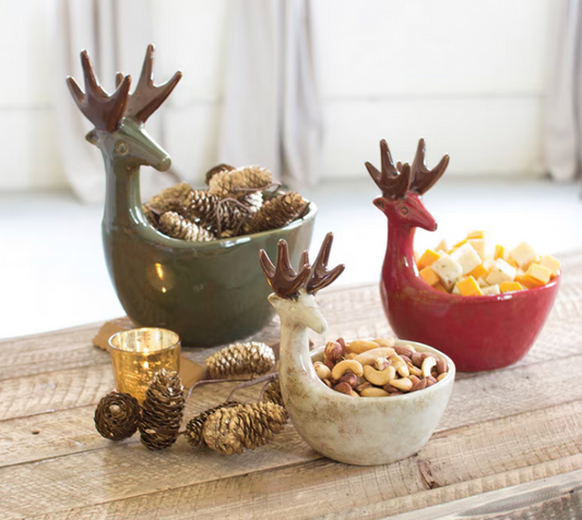 Ceramic Deer Bowls