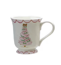 Stoneware Mug with Christmas Tree