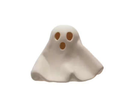 Stoneware Bisque Ghost with LED Light