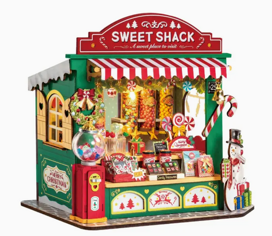 Diy Miniature House Kit: Christmas Candy Stand