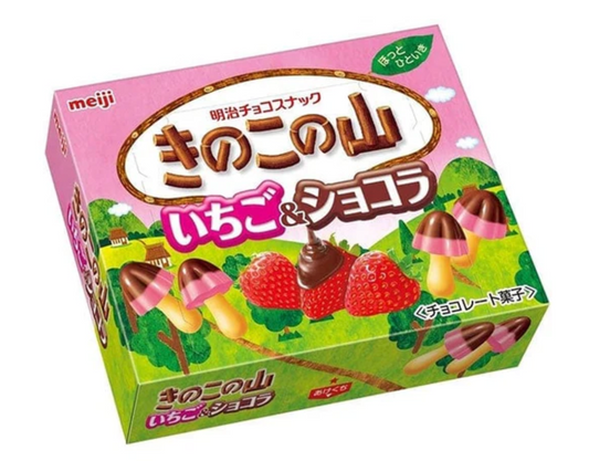 Meiji Chocorooms: Strawberry & Chocolate