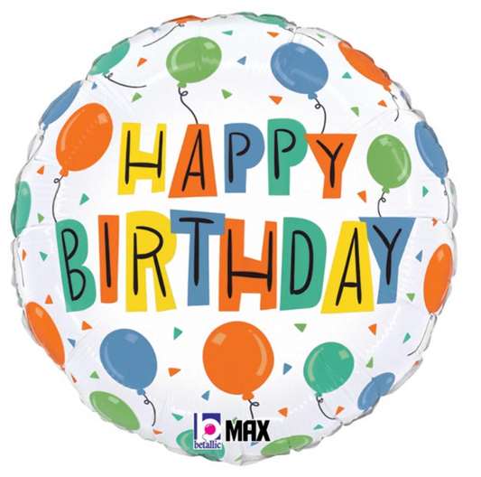18" PKG BIRTHDAY PARTY BALLOONS