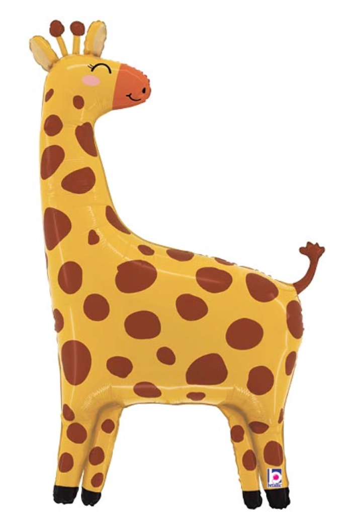 41" PKG JUNGLE GIRAFFE SHAPE BALLOON