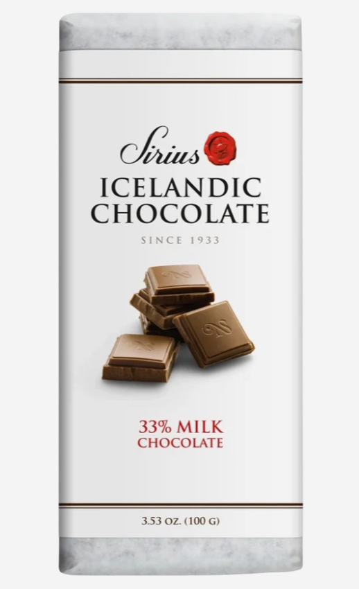 Sirius Icelandic Chocolate - 33% Milk Chocolate