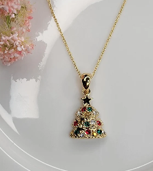 Christmas Tree Necklace