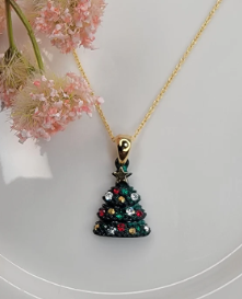 Christmas Tree Necklace