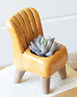 Ceramic Sofa and Chair Planters