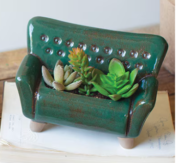 Ceramic Sofa and Chair Planters