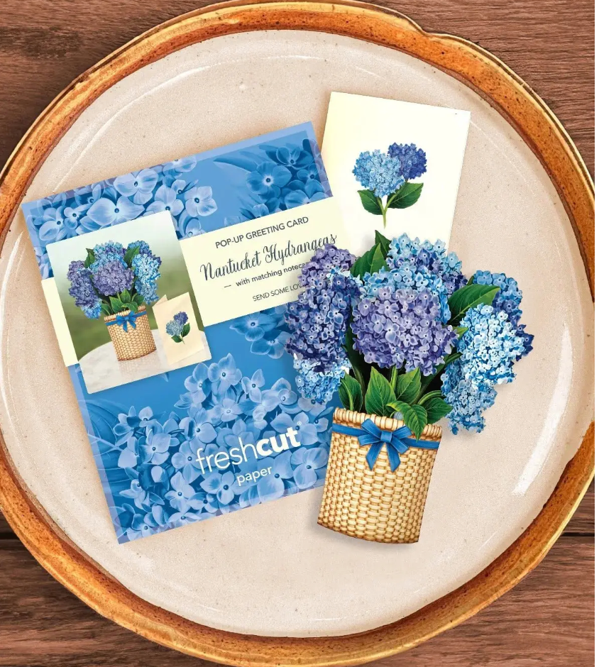 Mini Nantucket Hydrangeas Pop-Up Card