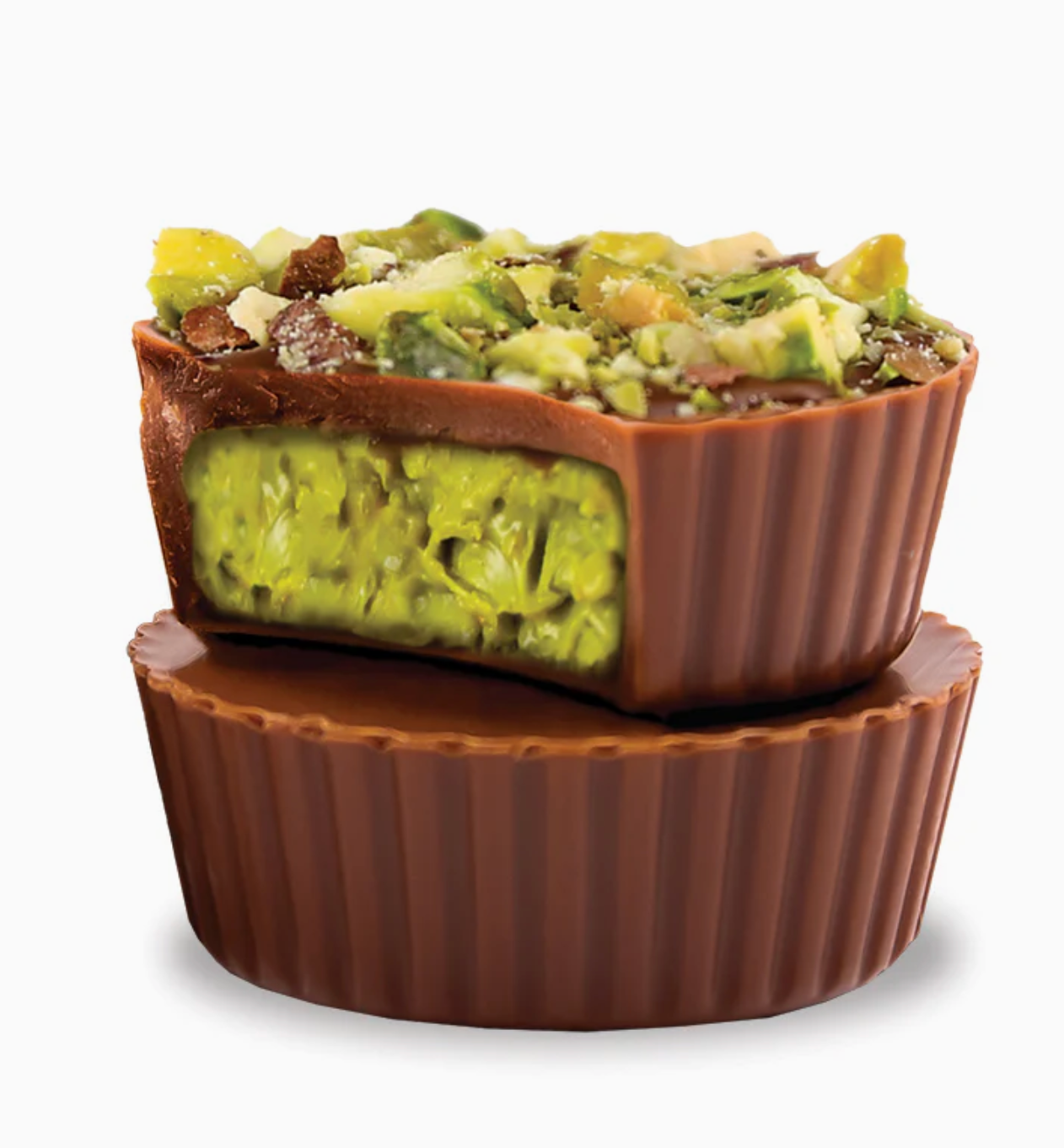 Gudlife Dubai Style Milk Chocolate Pistachio Creme Cups