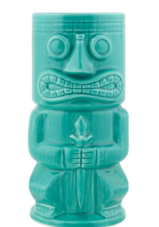 BarConic® Tiki Drinkware - Teal Stone God