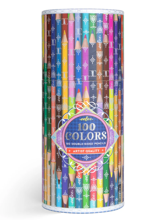 100 Colors - 50 Double-Sided Pencils