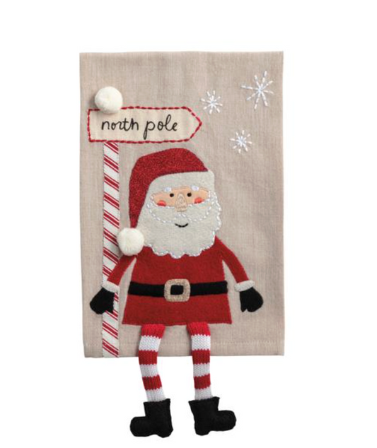 Santa Dangle Leg Towel