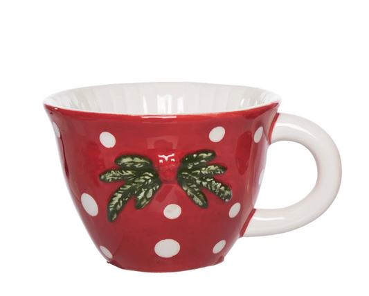 Christmas Mushroom Tea Cup