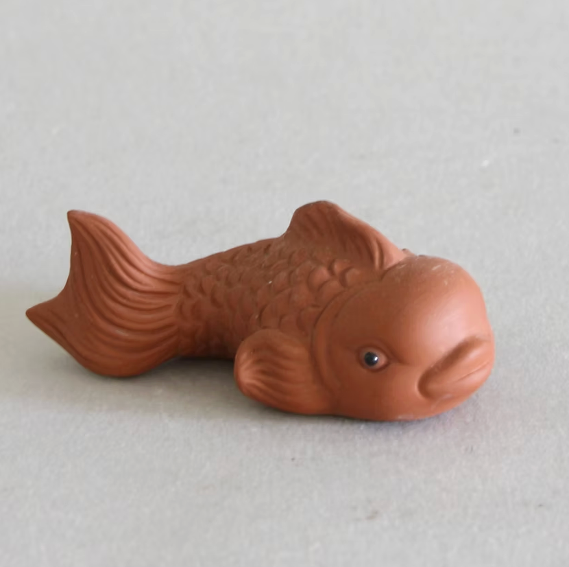 Red Clay Fish Tea Pet