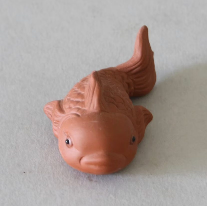 Red Clay Fish Tea Pet