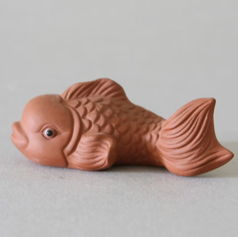 Red Clay Fish Tea Pet
