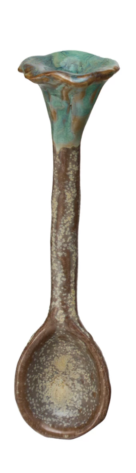 Stoneware Spoon with Mushroom Handle