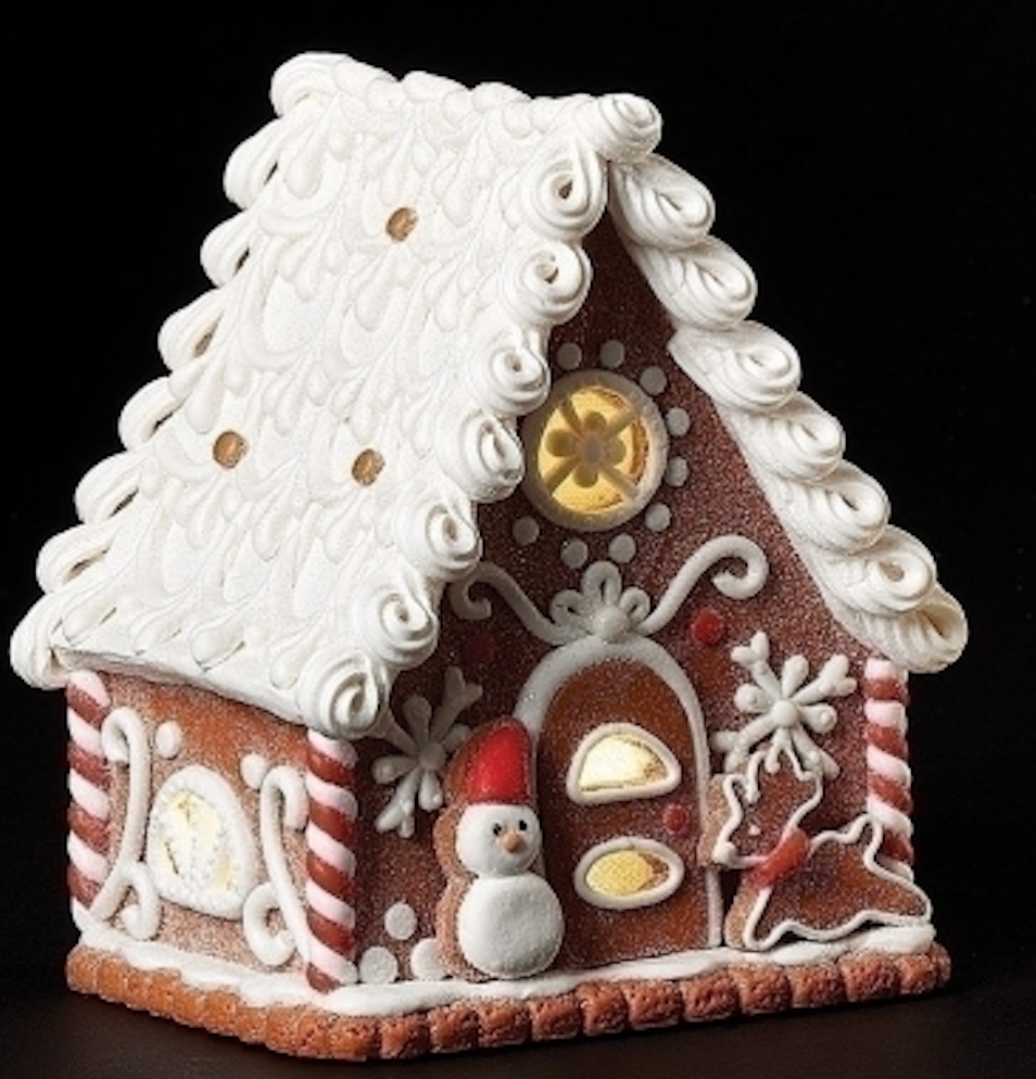 6"H Gingerbread House
