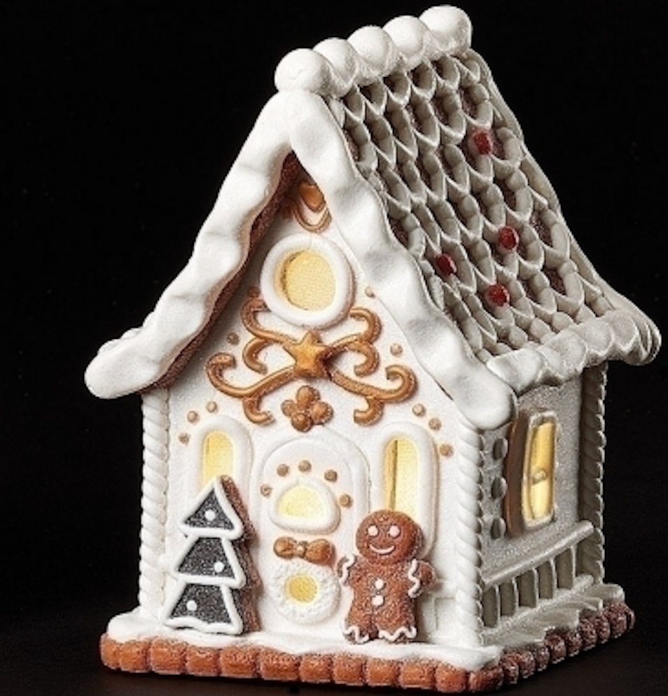 6"H Gingerbread House