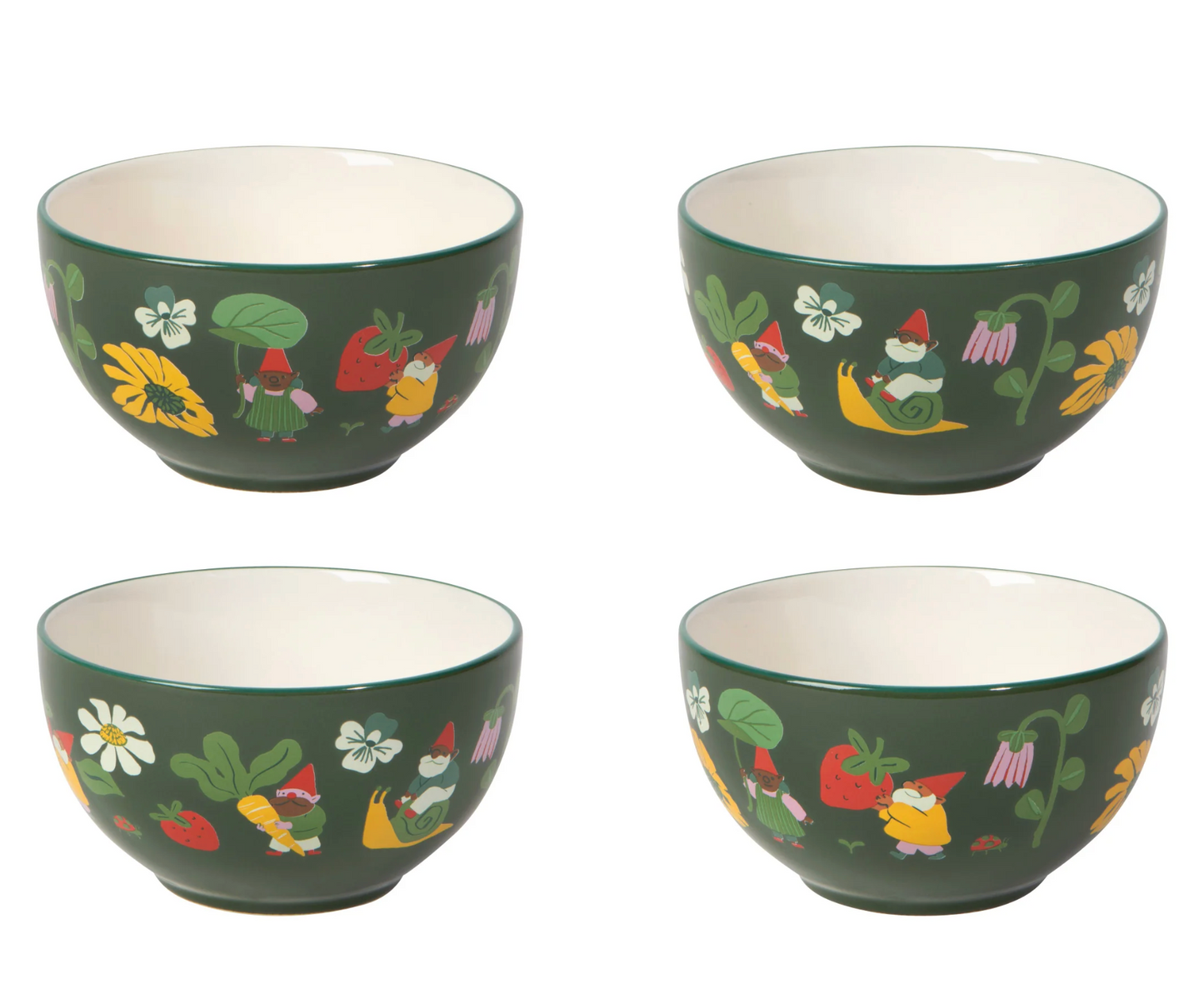 Gnome Grown Bowls (Set of 4)