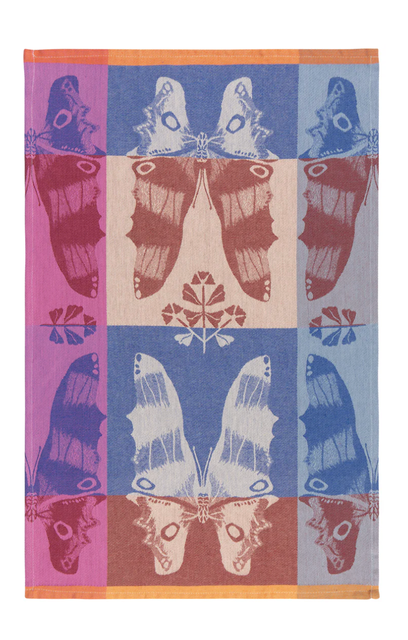 Aurora Jacquard Dishtowel - Butterflies