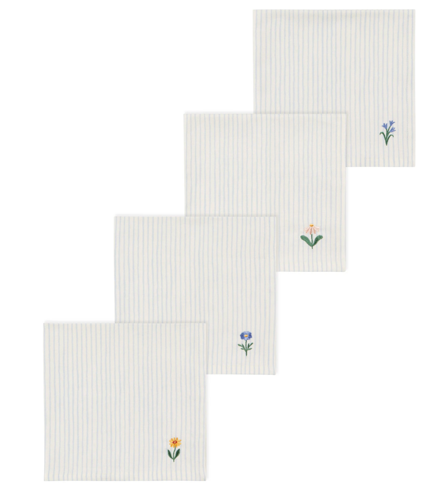 Hand Picked "Flowers" Napkins Set of 4