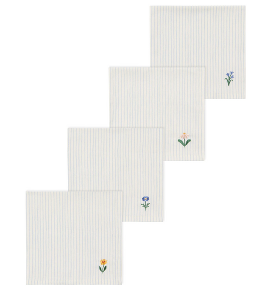 Hand Picked "Flowers" Napkins Set of 4