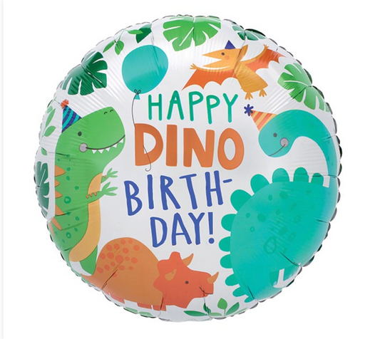 17" PKG DINOMITE BIRTHDAY PARTY BALLOON