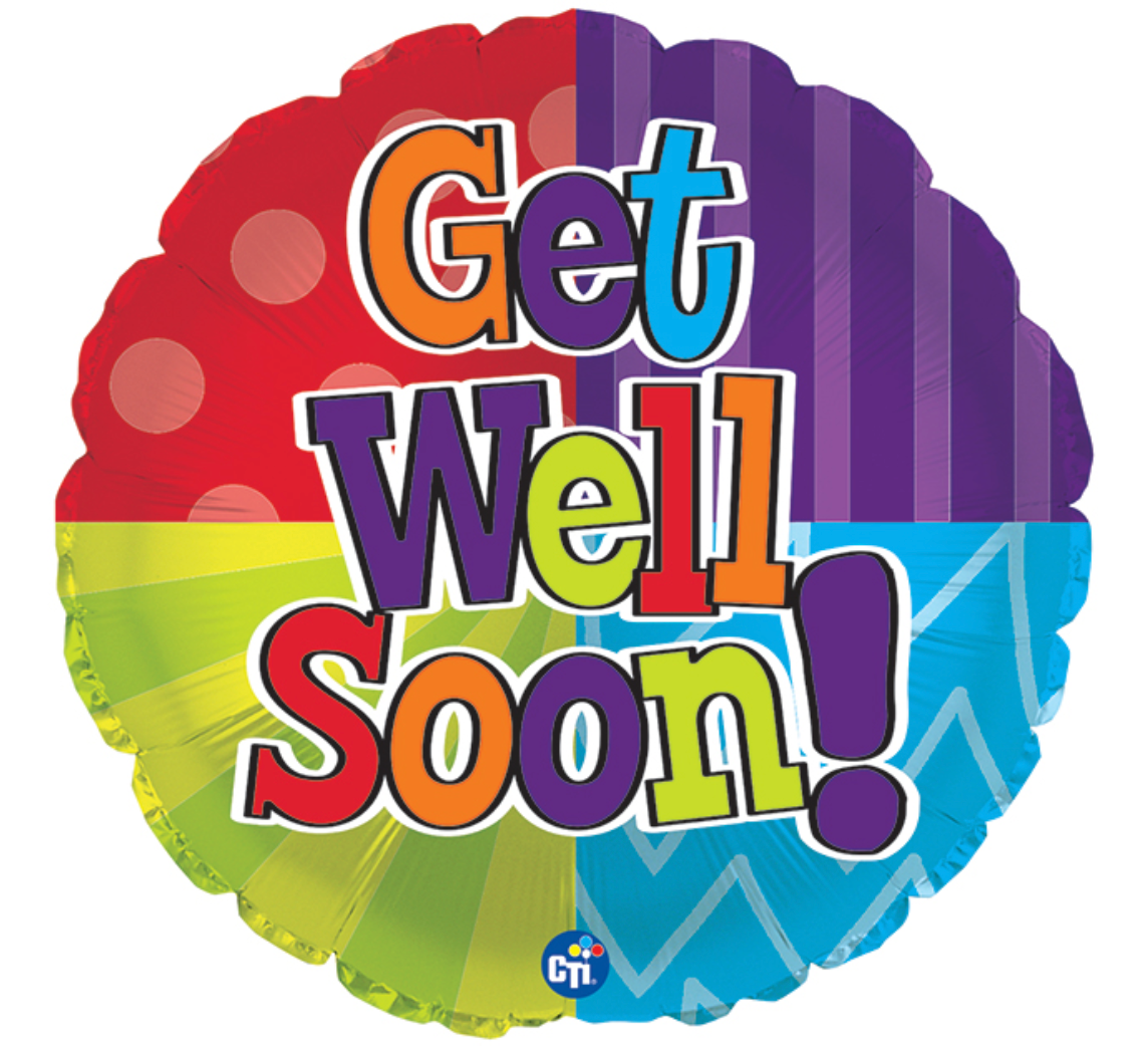17" GET WELL SOON BALLOON