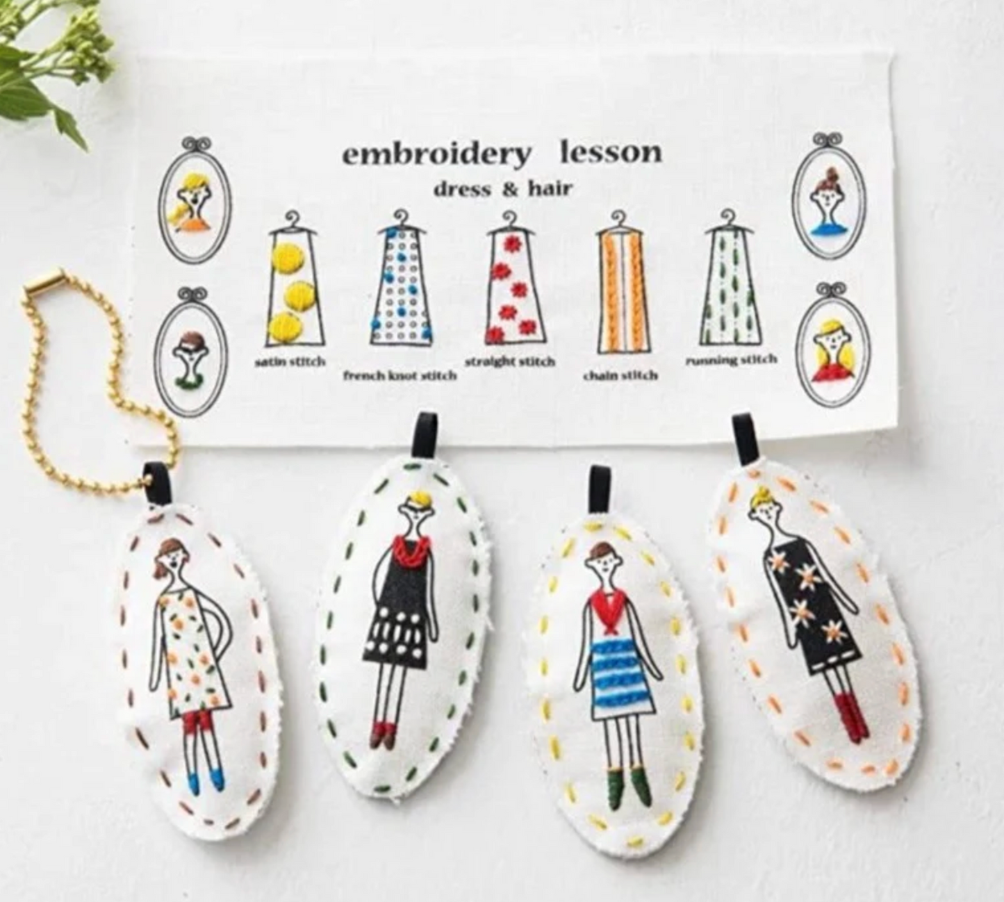 100 Ladies Charms Embroidery Kit