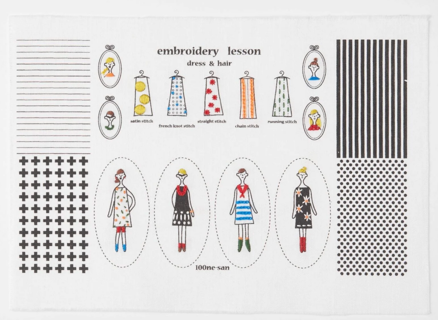 100 Ladies Charms Embroidery Kit