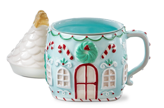 Sweetest Christmas House Lidded Mug