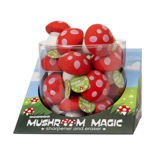 Mushroom Magic Sharpener and Eraser