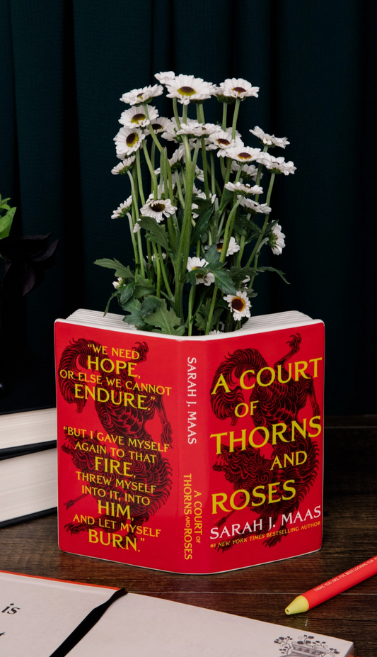 Open Book Vase, A Court of Thorns and Roses