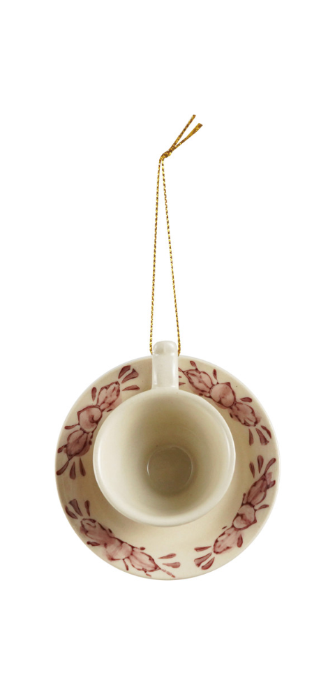 Stoneware Teapot/Teacup Ornament