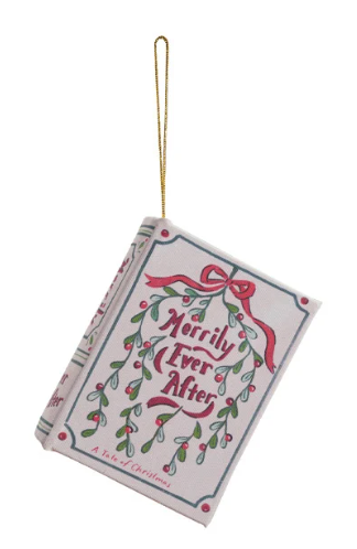 Canvas Book Ornament
