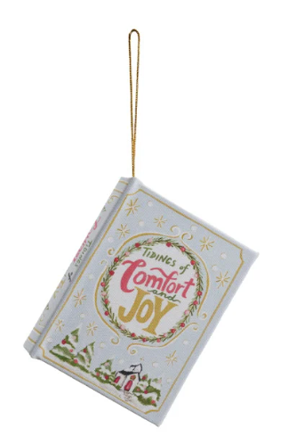 Canvas Book Ornament