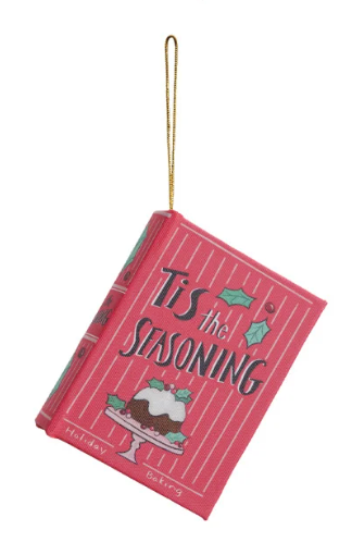 Canvas Book Ornament
