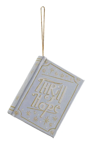 Canvas Book Ornament