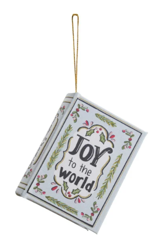 Canvas Book Ornament
