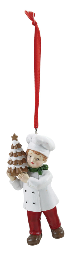 Child with Gingerbread Ornament