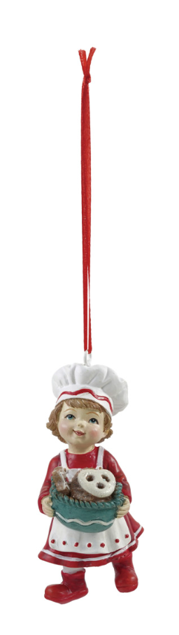 Child with Gingerbread Ornament