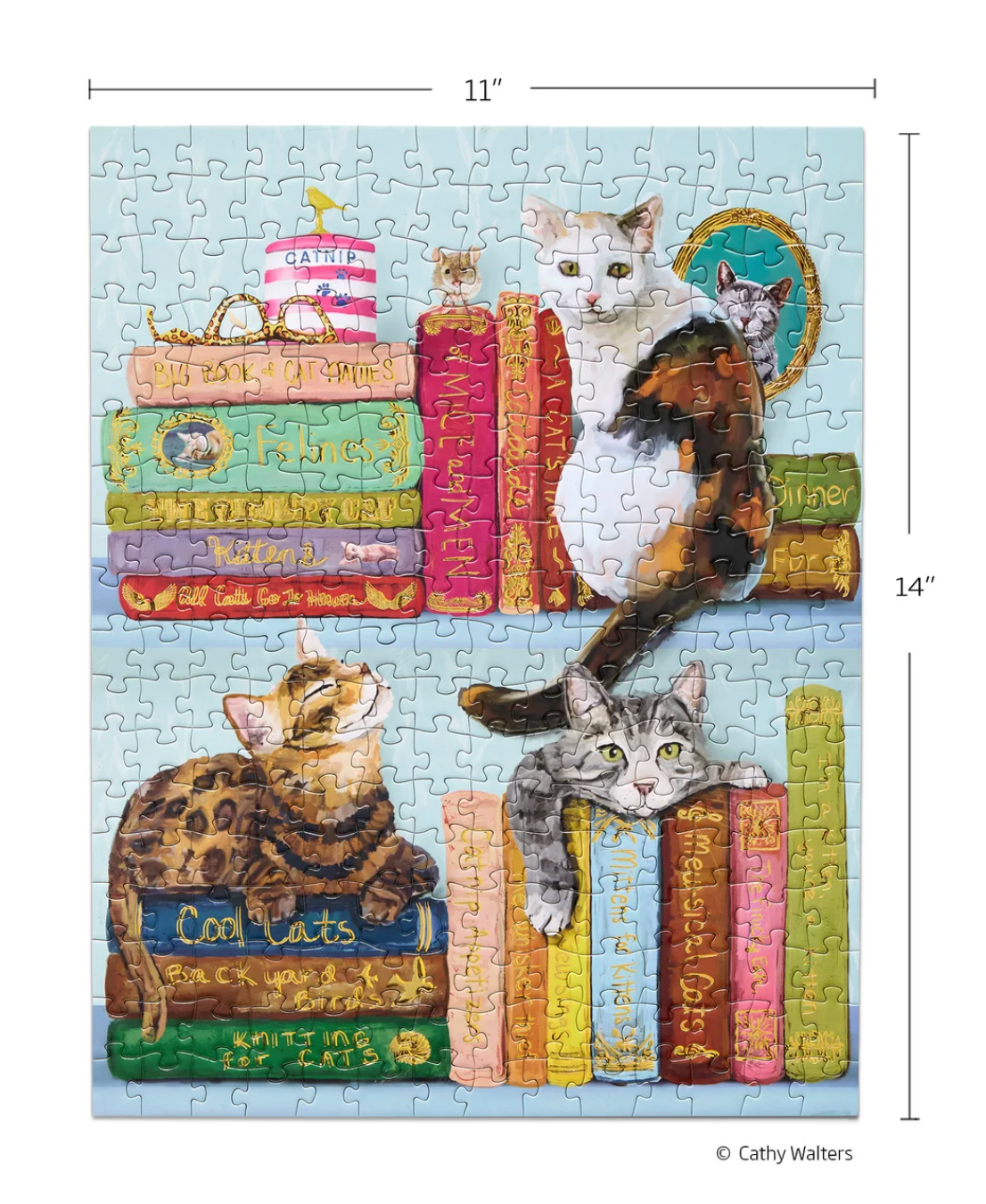 Cats On Books 250 Piece Puzzle