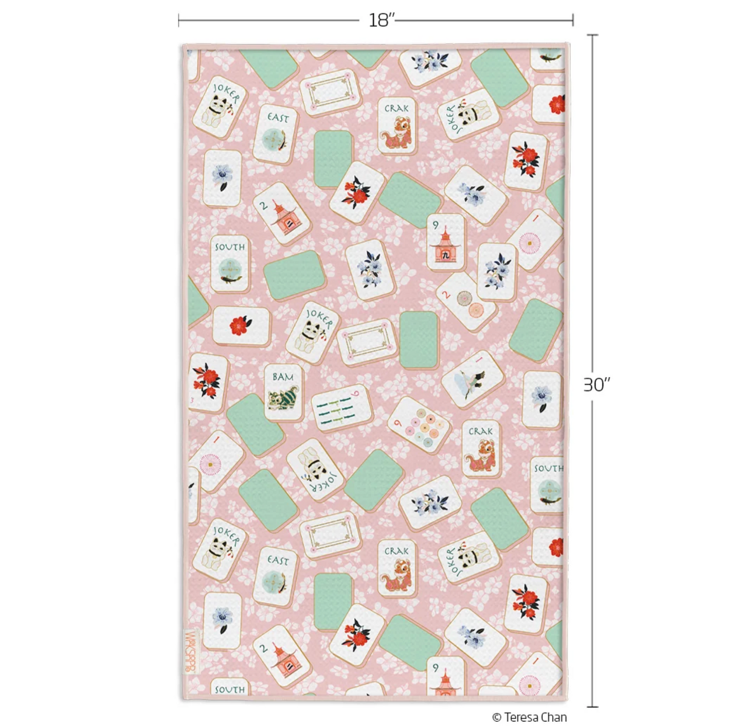 Mahjong Microfiber Kitchen Towel