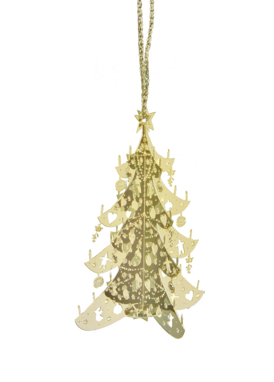 3D Christmas Tree - Gold