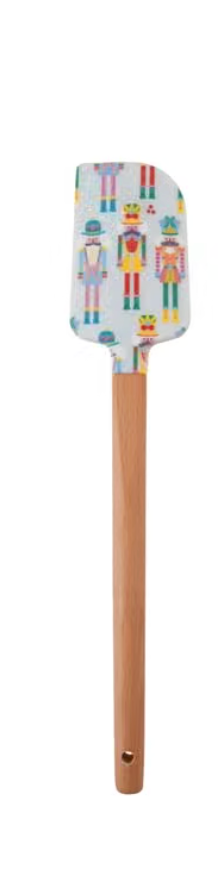 Silicone & Wood Nutcracker Spatula