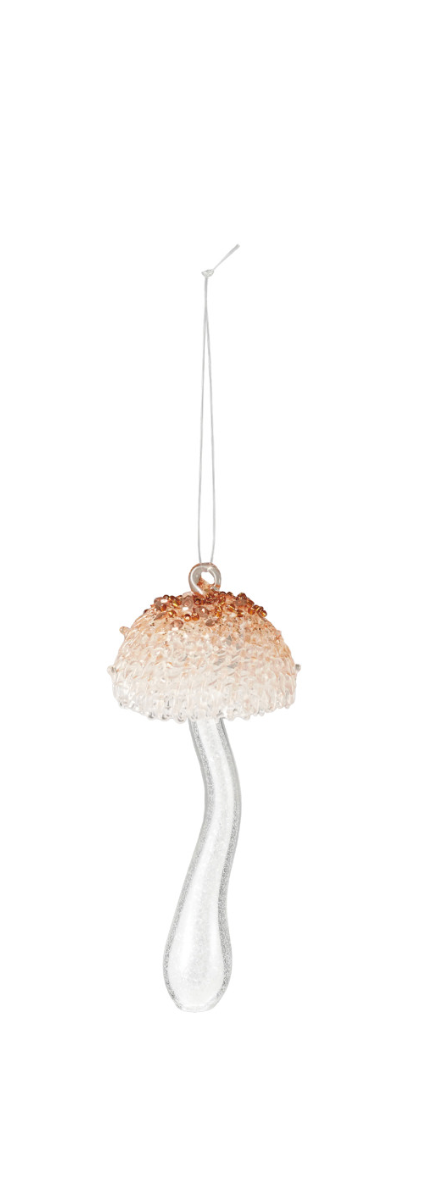 Glass Mushroom Ornament